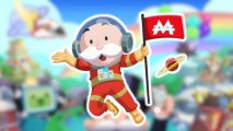 Monopoly Go Moon Walkers event - the Monopoly Man wearing a space suit