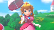 Princess Peach Showtime release date: Princess Peach holding a parasol on a sunny day
