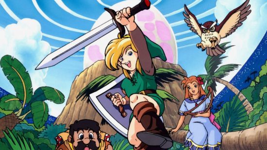 all Zelda games in order: Link and other characters in Link's Awakening