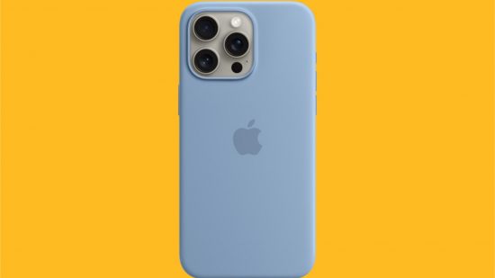 Best iPhone 15 Pro Max cases - blue silicone