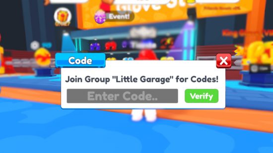 A screenshot of the Boxing Clicker Simulator code redeem page