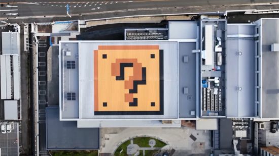 A Top down view of the Nintendo Museum