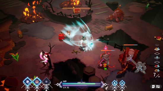 Silent Hope preview - heroes fighting demons in a dungeon