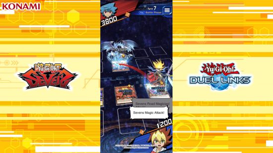 Screenshot of dueling action for Yu-Gi-Oh! DUEL LINKS RUSH DUEL preview