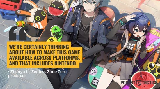 Cytat z wywiadu Zenless Zone Zero przed różnymi postaciami