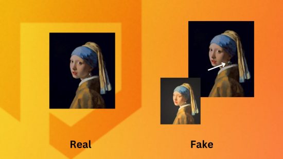 The real and fake versions of the ACNH art guide wistful painting