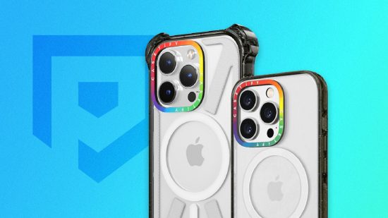 Best iPhone 14 pro cases: two casetify cases with rainbow camera rings