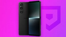 Best Sony phones - an image of a Sony 1 V against a purple background
