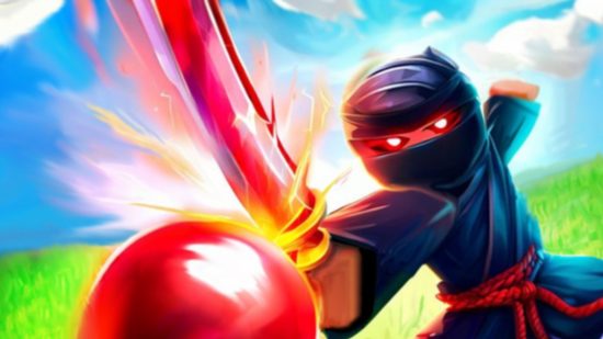 Blade Ball OP - a character dressed as a ninja using a sword