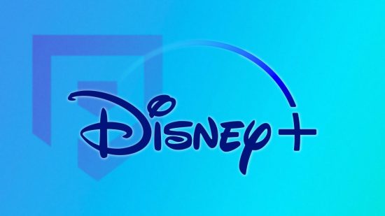 Disney Plus download: the Disney Plus logo on a blue background