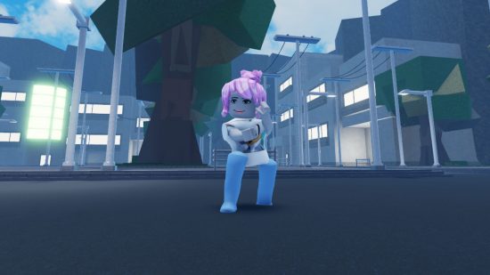 Heaven Stand codes - a player stood in a Roblox world