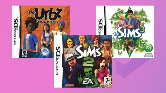 The Sims Switch: Three covers of DS games in the Sims franchise 