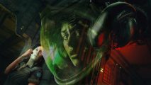 Alien: blackout shutdown - Ellen Ripley hiding from the alien