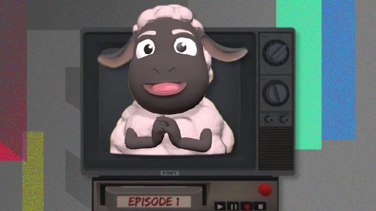 Amanda the AdventurerWooly coming out of a TV