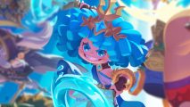 Battle Crush guide: A close-up of the Battle Crush key art focusing on Poseidon lunging towards the viewer with a trident