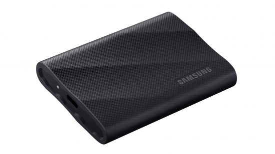 Best iPhone 15 accessoies: the Samsung T9 SSD external hard drive.