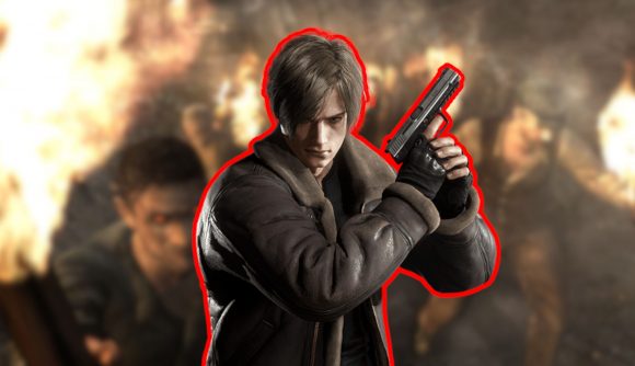Custom image of Leon from Resident Evil 4 for best Resident Evil games guide