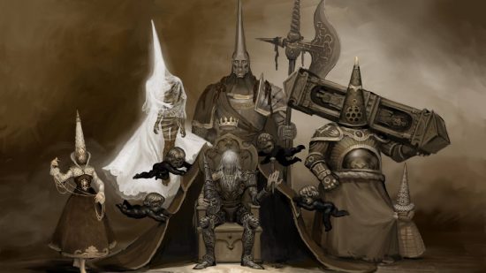 Blasphemous 2 interview: concept art for Blasphemous II shows some of the bosses of the game
