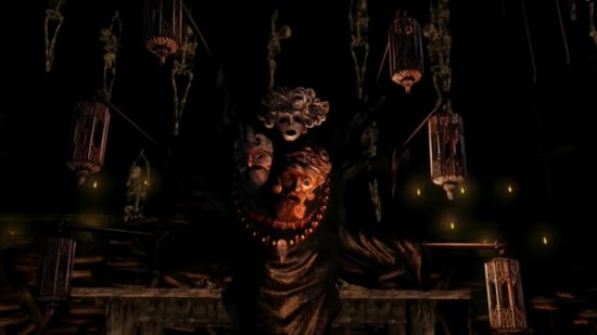 Dark Souls bosses: Pinwheel looking shocked in the catacombs