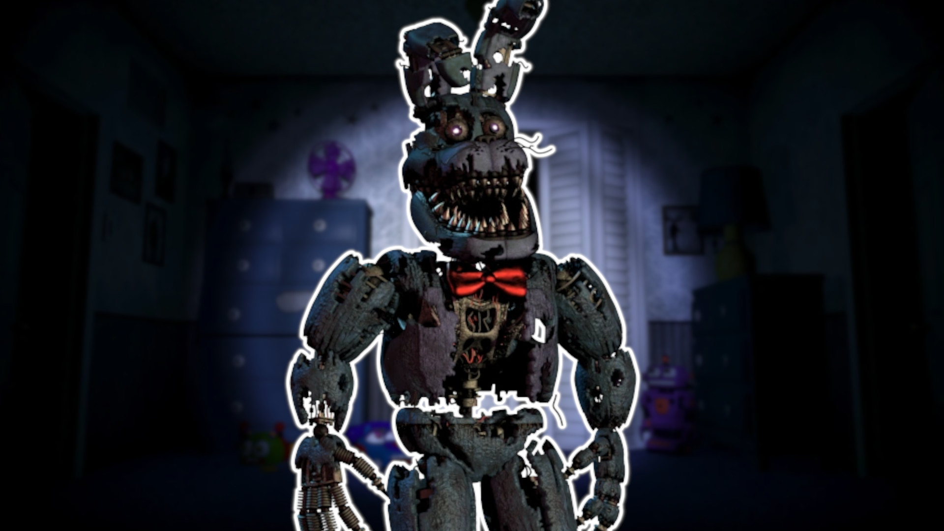 Glamrock Bonnie iconic Withered FNAF 2 form!