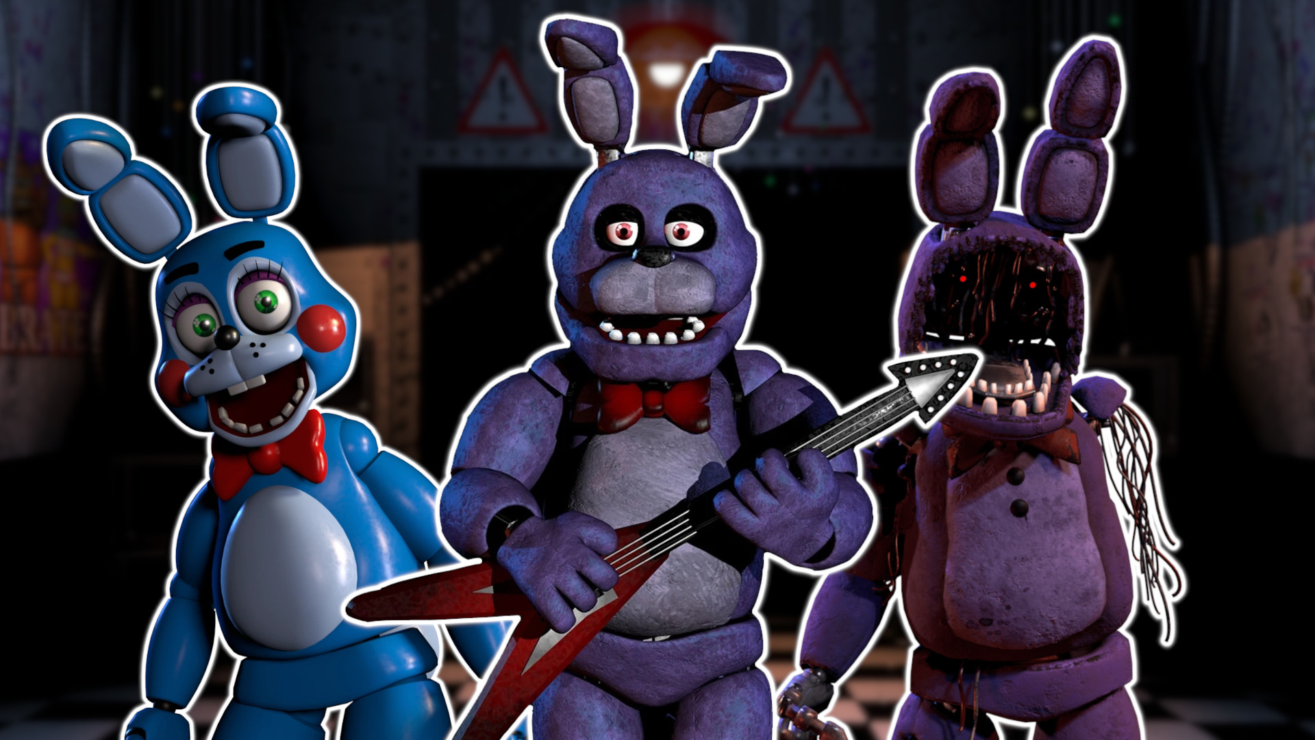 Toy Chica and Withered Bonnie, Fnaf 2.