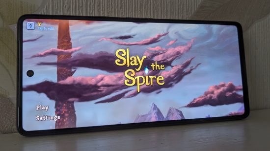 Image of Slay the Spire running on Google Pixel 7 for Google Pixel 7 review
