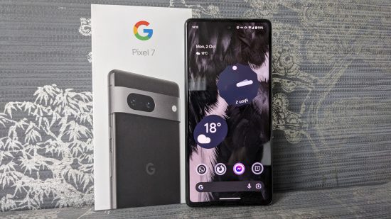 Image of the case and phone for for Google Pixel 7 review