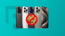 How to delete iPhone cookies: A cookie in front of a line of iphones