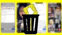 Custom image for how to delete Snapchat accounts guide with the snapchat icon going into a bin