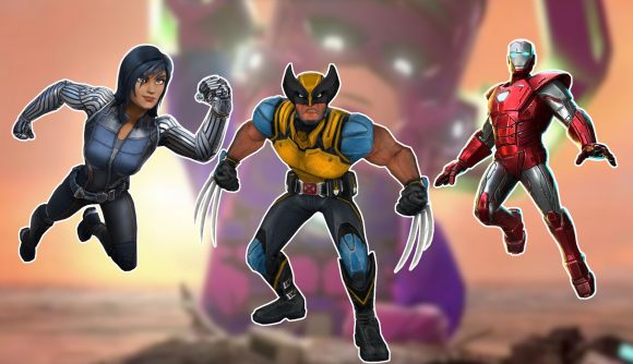 Custom image for Marvel games guide with Wolverine and other heroes on screen