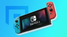 Nintendo Switch 2 - an image of a Nintendo Switch against a blue background with the Pocket Tactics logo on it