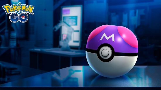 Pokémon Go Master Ball: Key art shows the {okemon Go Master Ball on a desk