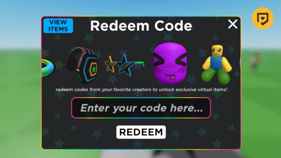 UGC Limited codes: A screenshot from UGC Limited Codes showing the code redemption screen with a row of UGC items. The PT logo is in the top right corner in a mango circle