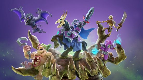 Key art of undead characters from Warcraft Rumble