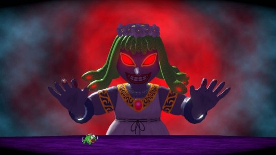 Medusa from the Medusa March party game mode for WarioWare Move It! review