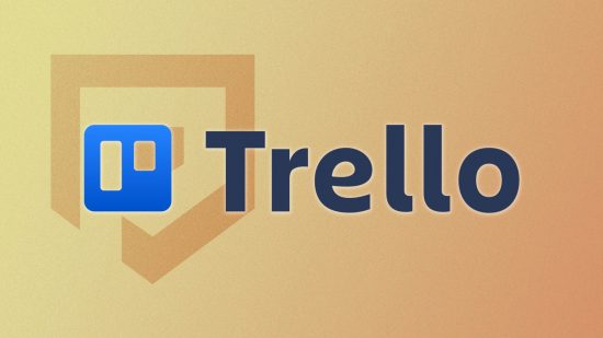 what is Trello: the Trello logo on a yellow Pocket Tactic's background