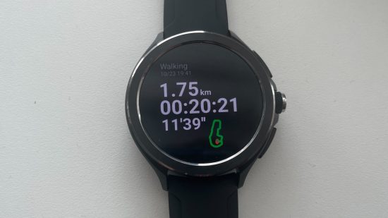 Picture of the walking report for a Xiaomi Watch 2 Pro for a review of the device