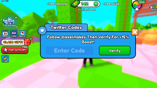 How to redeem Get Richer with Every Click codes in the Roblox game