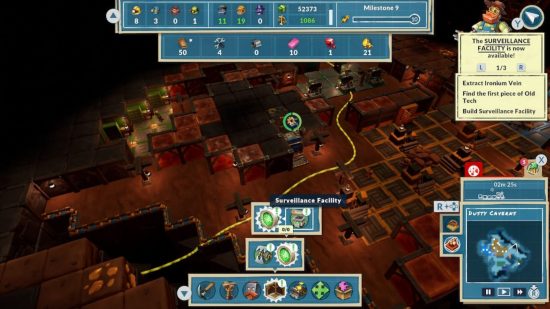 SteamWorld Build review - an underground mine bustling with activity