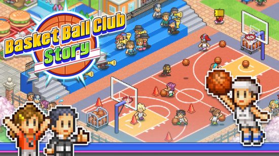 Key art for Basketball Club Story game for basketball games guide
