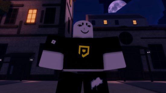 Custom image for Eternal Nen codes guide with a Roblox character standing with the PT logo on his shirt