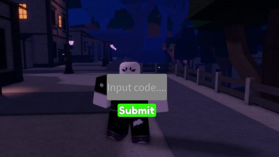 Codes input menu for Eternal Nen codes guide