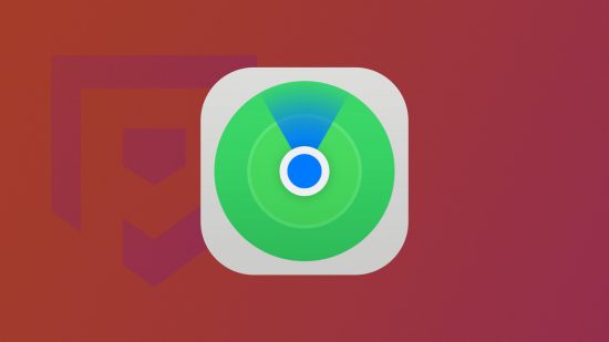 How to use Find My iPhone - the Find My app icon in front of a pink and orange background