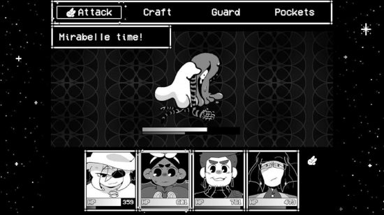 In Stars and Time Switch review: A screenshot of the ISAT combat screen