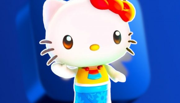 Custom image for App Store Awards 2023 news with Hello Kitty from Hello Kitty: Island Adventure waving