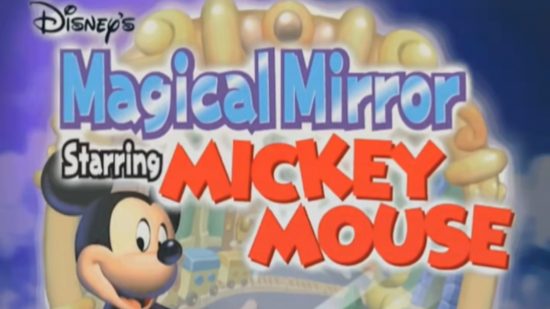 Kingdom Hearts contemporary, Disney's Magical Mirror Starring Mickey Mouse. Image shows the title screen.