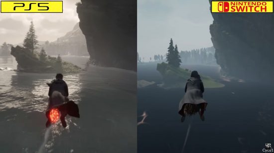 mixed bag - A comparison between Hogwarts legacy on PlayStation 5 and Switch