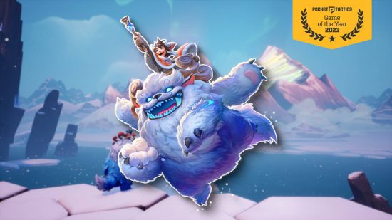 Switch games of the year - Nunu and Willump jumping across a blurred background of a snowscape
