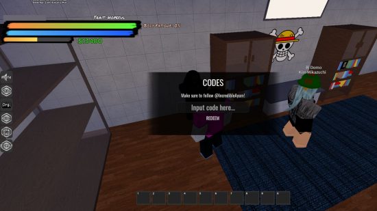 How to redeem Mighty Omega codes in the Roblox game, inside the book store