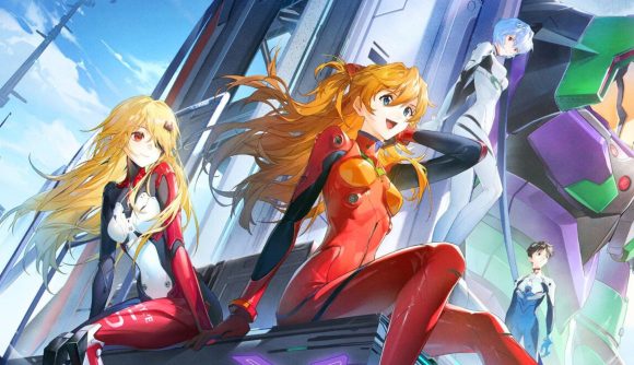 Tower of Fantasy x Evangelion collaboration characters as seen in official artwork
